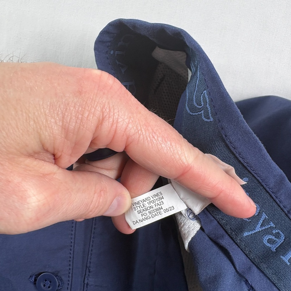 Vineyard Vines Pants Mens 36x29 Blue On The Go Chino Golf Preppy Stretch - Picture 9 of 11